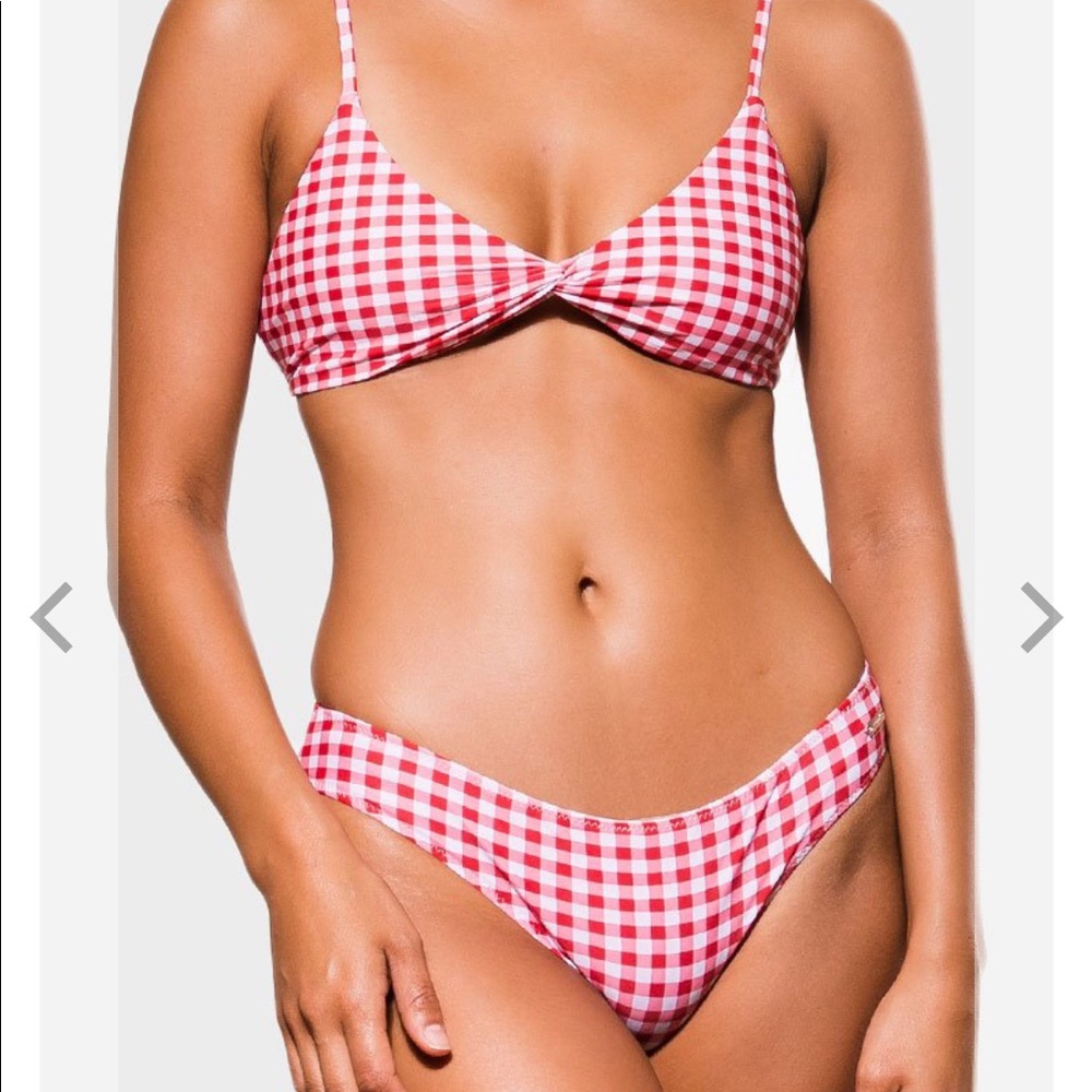 Blackbough Swim Cherry Gingham Bikini